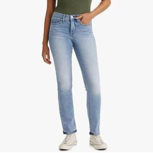 Levi Strauss 314 Shaping Straight Light Mid Rise Tummy Slimming Jeans Size 32